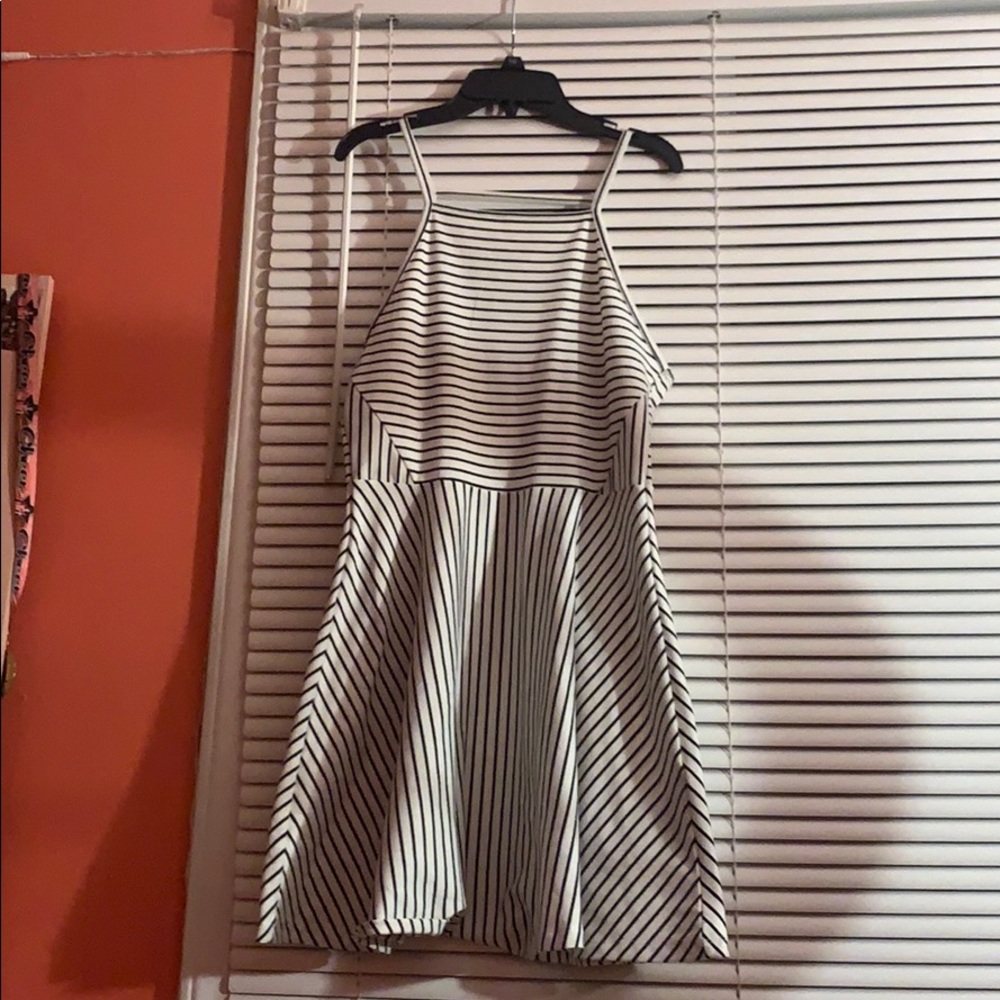 Stripped Peplum Dress